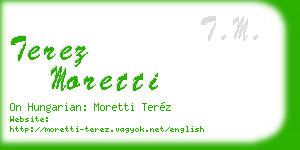 terez moretti business card